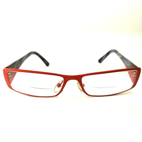 ETRO Eyeglasses Frame MOD VE H72 Red with Black Unisex Size 55/15/145 - Picture 2 of 8
